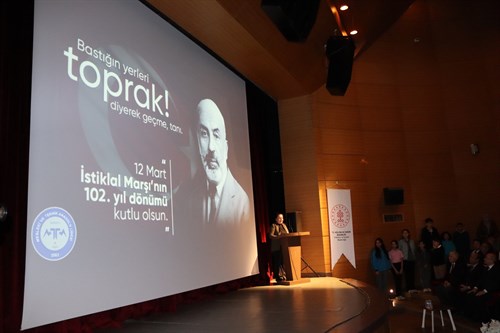 12 Mart İstiklal Marşı’nın Kabulü ve Mehmet Akif Ersoy’u Anma  Programı Düzenlendi